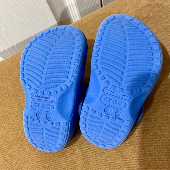 CROCS  CLOG SIZE 4 SLIDE ON BLUE  KAWAII BABIES CONFORTBLE SHOES - Picture 5 of 11